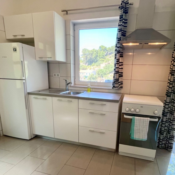Kitchen, Paradise Apartments, Paradise Apartments right on the beach on Hvar island, Croatia Gdinj