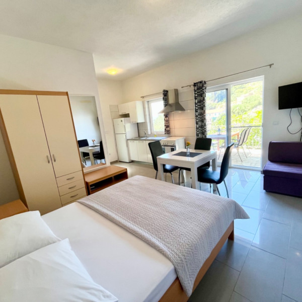 Living room, Paradise Apartments, Paradise Apartments right on the beach on Hvar island, Croatia Gdinj