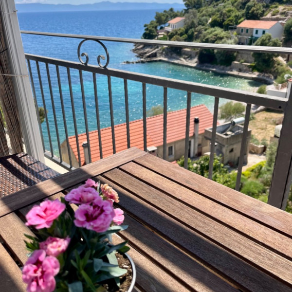 Living room, Paradise Apartments, Paradise Apartments right on the beach on Hvar island, Croatia Gdinj